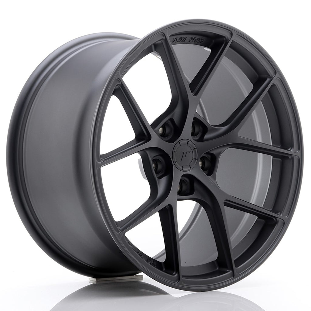 Cerchio in Lega JAPAN RACING SL01 18x10.5 ET25-38 5H con foratura su misura Matt Gun Metal
