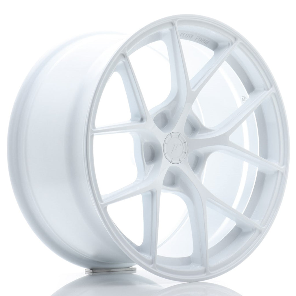 Cerchio in Lega JAPAN RACING SL01 18x9.5 ET25-38 5H con foratura su misura White