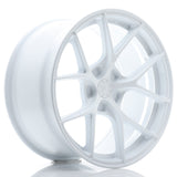 Cerchio in Lega JAPAN RACING SL01 18x9.5 ET25-38 5H con foratura su misura White