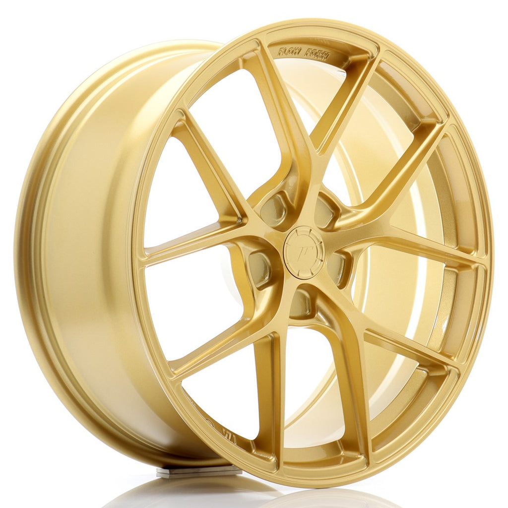 Cerchio in Lega JAPAN RACING SL01 19x8.5 ET20-45 5H con foratura su misura Gold