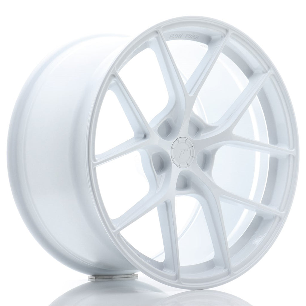 Cerchio in Lega JAPAN RACING SL01 19x9.5 ET25-40 5H con foratura su misura White