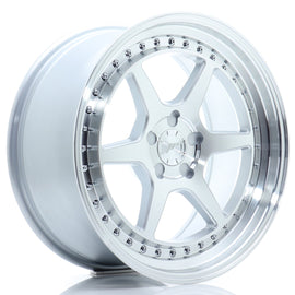 Cerchio in Lega JAPAN RACING JR43 18x8.5 ET15-35 5H con foratura su misura Silver Machined Face