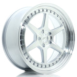 Cerchio in Lega JAPAN RACING JR43 19x8.5 ET15-35 5H con foratura su misura Silver Machined Face
