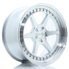 Cerchio in Lega JAPAN RACING JR43 19x9.5 ET15-35 5H con foratura su misura Silver Machined Face