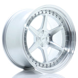 Cerchio in Lega JAPAN RACING JR43 19x11 ET0-25 5H con foratura su misura Silver Machined Face