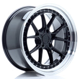 Cerchio in Lega JAPAN RACING JR39 19x9.5 ET15-35 5H con foratura su misura Gloss Black w/ Machined Lip