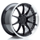 Cerchio in Lega JAPAN RACING JR41 19x9.5 ET12-22 5H con foratura su misura Gloss Black w/ Machined Lip