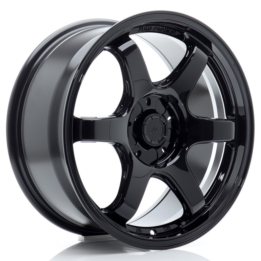 Cerchio in Lega JAPAN RACING SL03 17x8 ET20-42 5H con foratura su misura Gloss Black