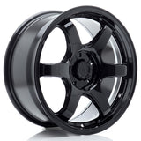 Cerchio in Lega JAPAN RACING SL03 17x8 ET20-42 5H con foratura su misura Gloss Black