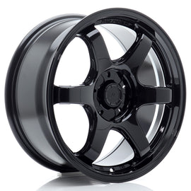 Cerchio in Lega JAPAN RACING SL03 17x9 ET32-50 5H con foratura su misura Gloss Black