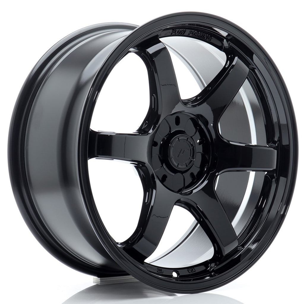Cerchio in Lega JAPAN RACING SL03 18x8 ET20-35 5H con foratura su misura Gloss Black