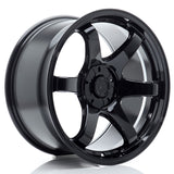 Cerchio in Lega JAPAN RACING SL03 18x10.5 ET15-40 5H con foratura su misura Gloss Black
