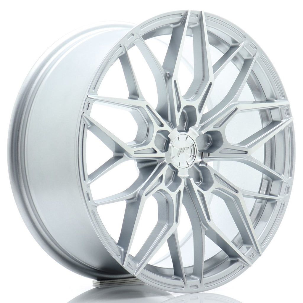 Cerchio in Lega JAPAN RACING JR46 18x8 ET20-45 5H con foratura su misura Silver w/ Machined Face