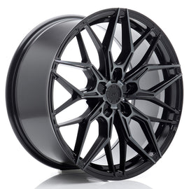 Cerchio in Lega JAPAN RACING JR46 19x8.5 ET20-45 5H con foratura su misura Black Machined w/ Tinted Face