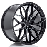 Cerchio in Lega JAPAN RACING JR46 20x10 ET20-46 5H con foratura su misura Black Machined w/ Tinted Face