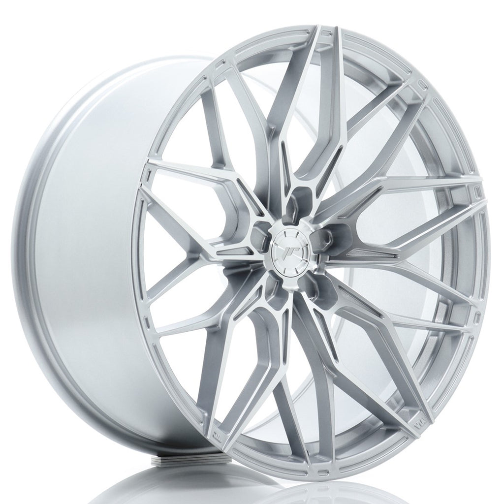 Cerchio in Lega JAPAN RACING JR46 20x10.5 ET15-35 5H con foratura su misura Silver w/ Machined Face