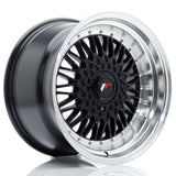 Cerchio in Lega JAPAN RACING JR9 17x10 ET20 con foratura su misura Gloss Black w/ Machined Lip