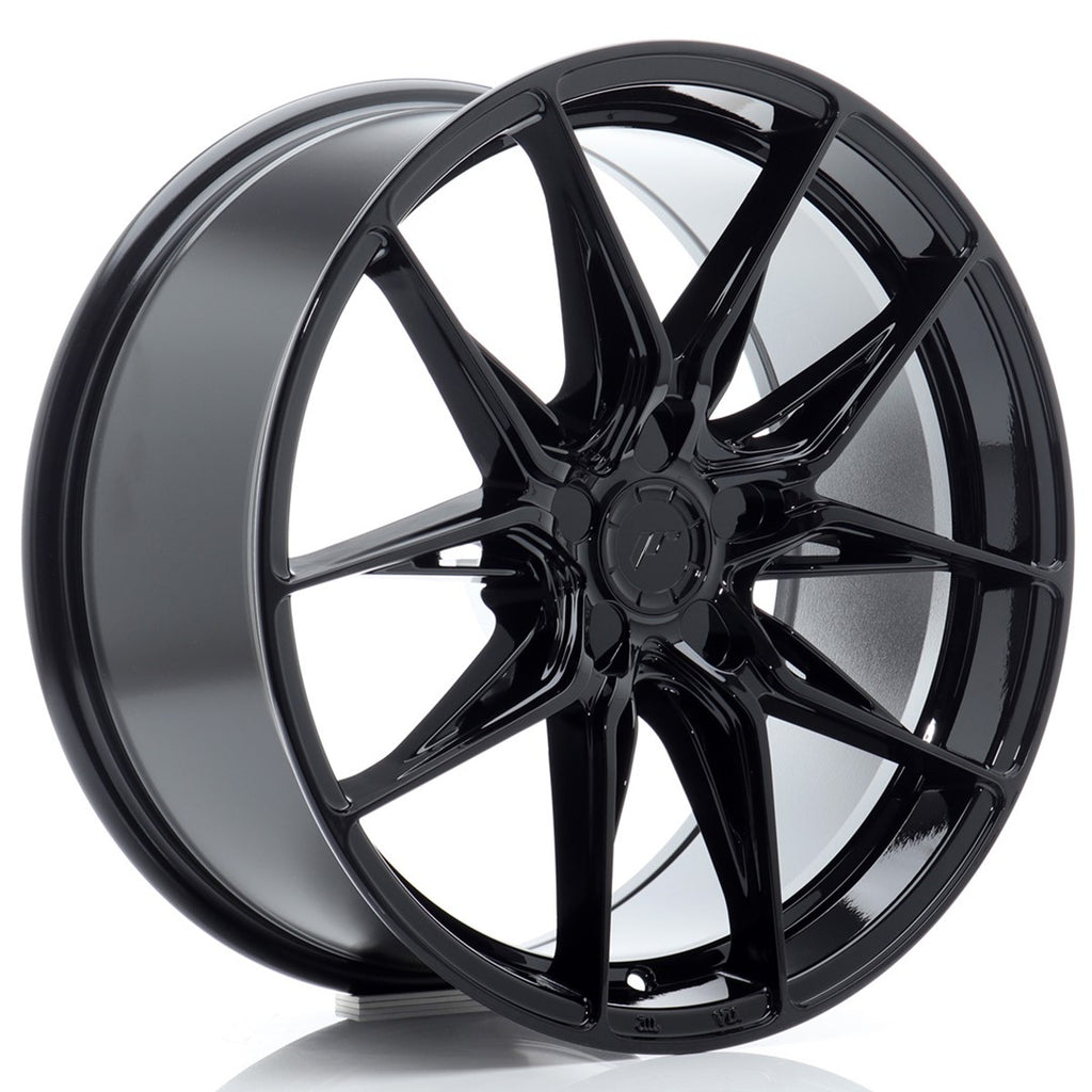 Cerchio in Lega JAPAN RACING JR44 18x8.5 ET20-48 5H con foratura su misura Gloss Black