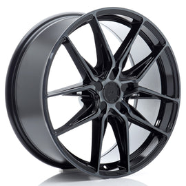 Cerchio in Lega JAPAN RACING JR44 19x8 ET20-40 5H con foratura su misura Black Machined w/ Tinted Face