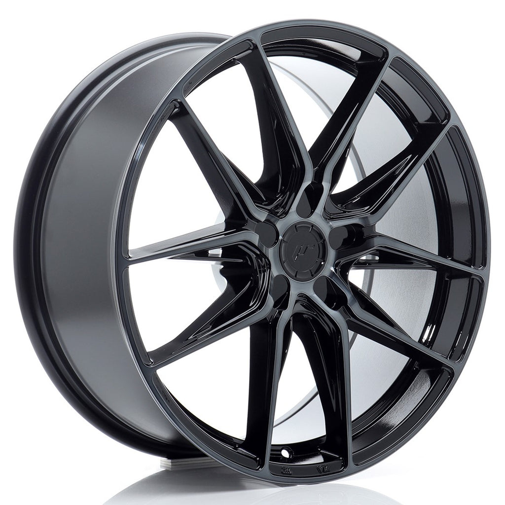 Cerchio in Lega JAPAN RACING JR44 19x8.5 ET20-45 5H con foratura su misura Black Machined w/ Tinted Face