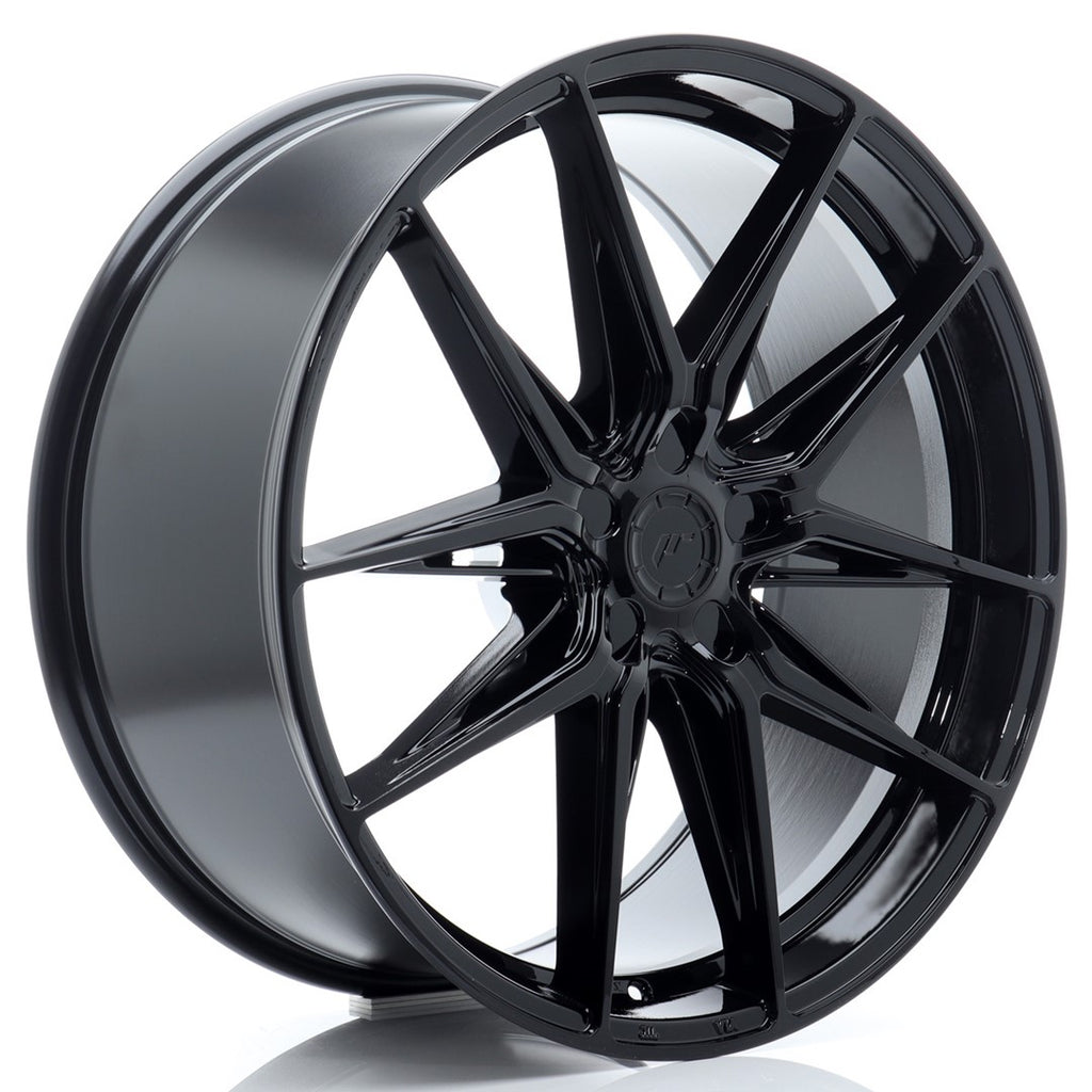 Cerchio in Lega JAPAN RACING JR44 21x9.5 ET20-45 5H con foratura su misura Gloss Black