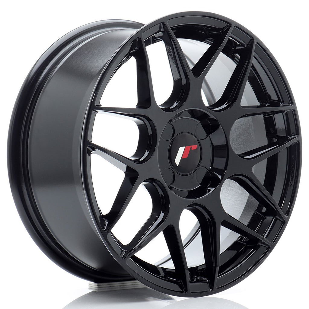 Cerchio in Lega JAPAN RACING JR18 16x7 ET20-35 4H con foratura su misura Gloss Black