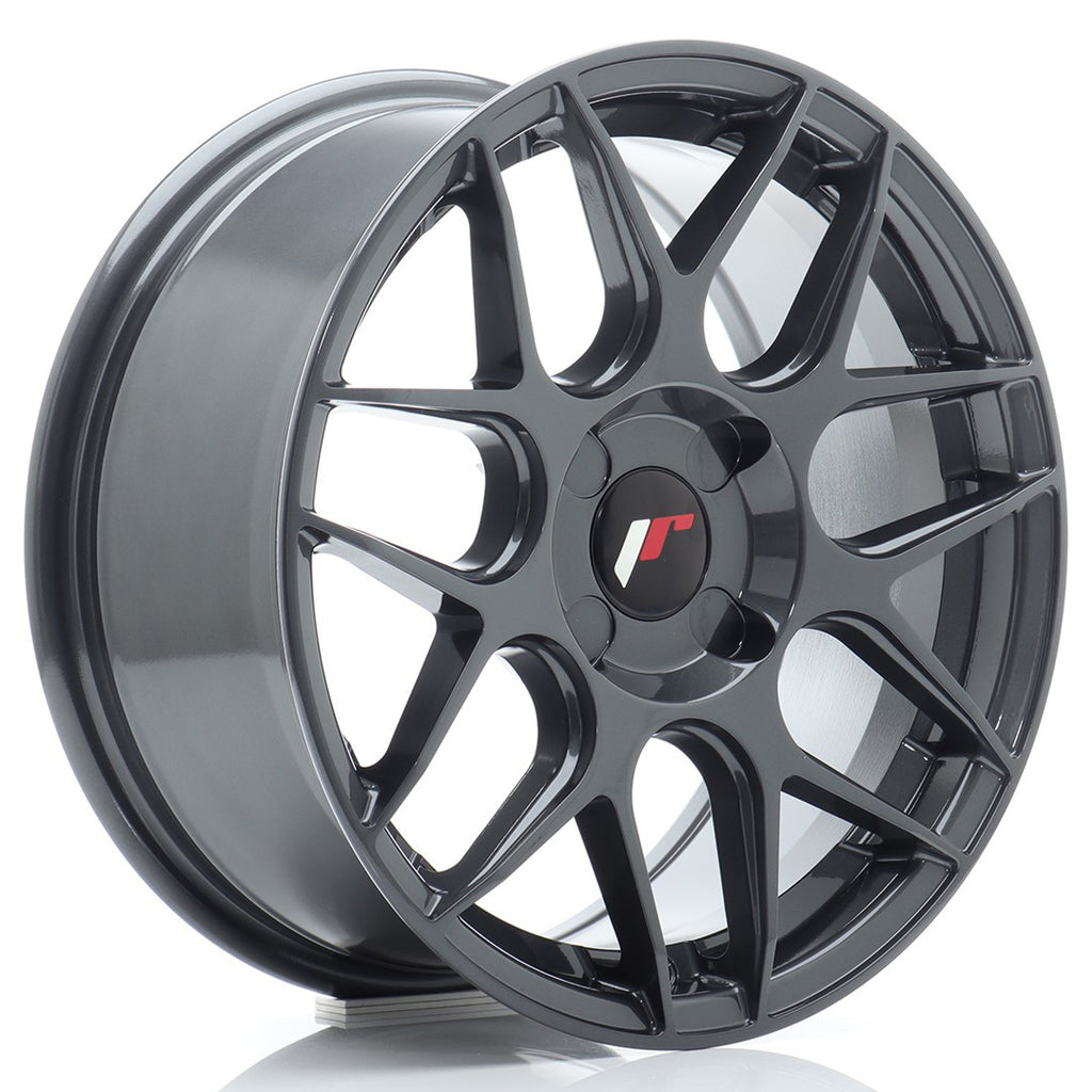 Cerchio in Lega JAPAN RACING JR18 16x7 ET20-35 4H con foratura su misura Hyper Gray
