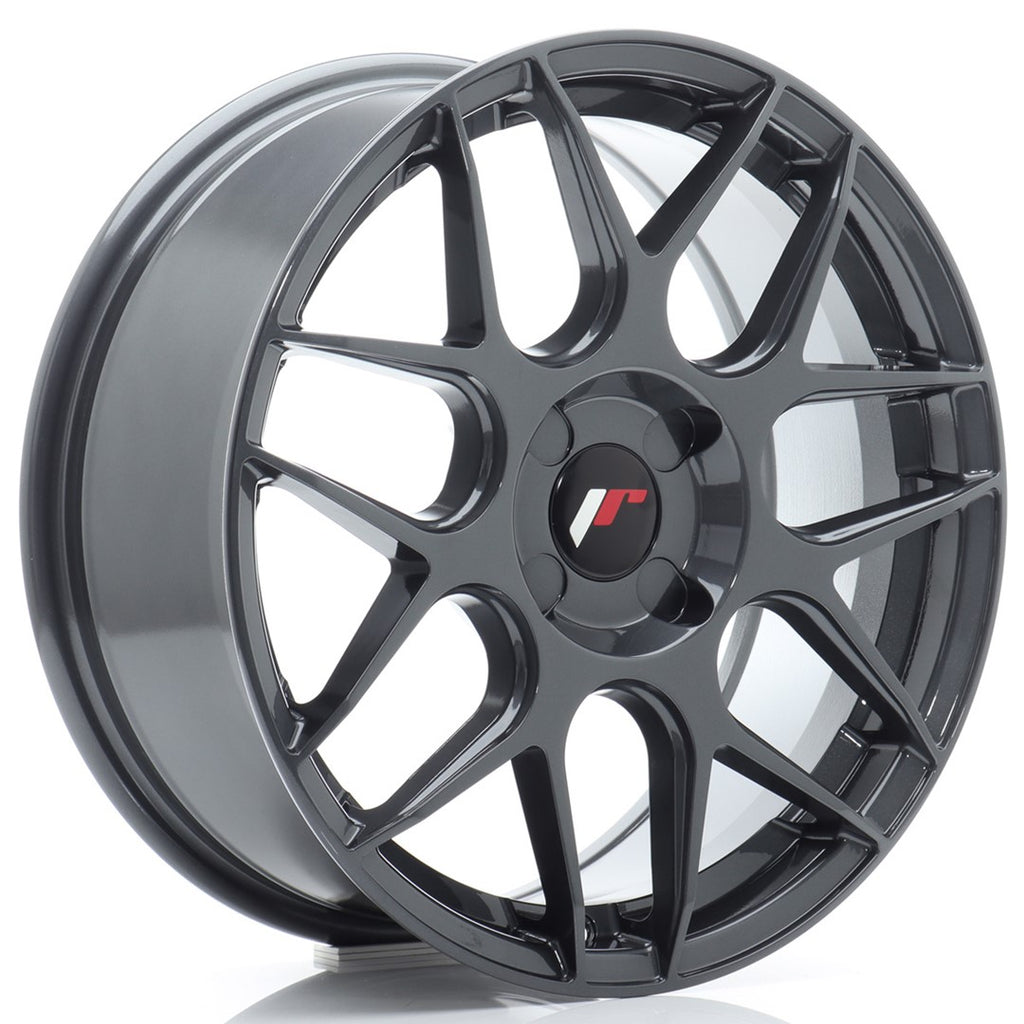 Cerchio in Lega JAPAN RACING JR18 17x7 ET20-40 4H con foratura su misura Hyper Gray