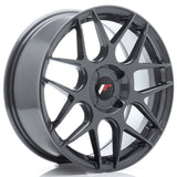 Cerchio in Lega JAPAN RACING JR18 17x7 ET20-40 4H con foratura su misura Hyper Gray