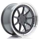 Cerchio in Lega JAPAN RACING JR47 19x9.5 ET15-35 5H con foratura su misura Hyper Gray w/ Machined Lip
