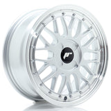 Cerchio in Lega JAPAN RACING JR23 16x7 ET20-45 4H con foratura su misura Hyper Silver w/ Machined Lip