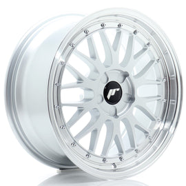 Cerchio in Lega JAPAN RACING JR23 18x8.5 ET20-48 5H con foratura su misura Hyper Silver w/ Machined Lip