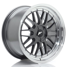 Cerchio in Lega JAPAN RACING JR23 19x9 ET20-40 5H con foratura su misura Hyper Gray w/ Machined Lip
