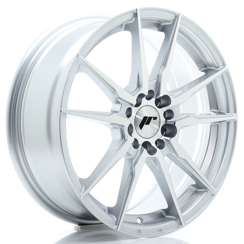 Cerchio in Lega JAPAN RACING JR21 17x7 ET40 4x100/114 Silver Machined Face