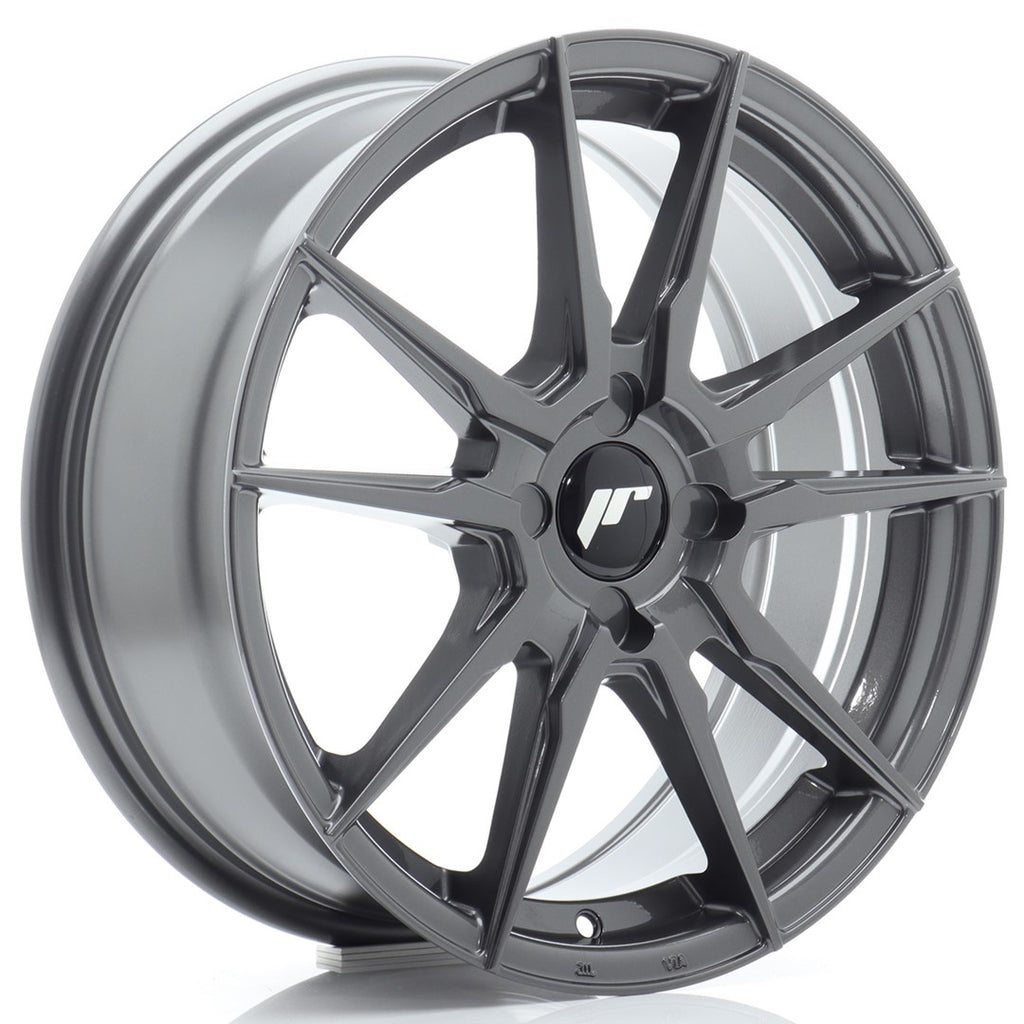 Cerchio in Lega JAPAN RACING JR21 17x7 ET20-40 4H con foratura su misura Hyper Gray