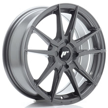 Carica l'immagine nel visualizzatore di Gallery, Cerchio in Lega JAPAN RACING JR21 17x7 ET20-40 4H con foratura su misura Hyper Gray
