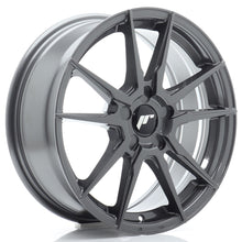 Carica l'immagine nel visualizzatore di Gallery, Cerchio in Lega JAPAN RACING JR21 17x7 ET20-40 5H con foratura su misura Hyper Gray
