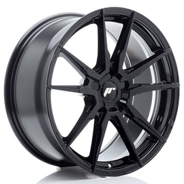 Cerchio in Lega JAPAN RACING JR21 19x8.5 ET20-45 5H con foratura su misura Gloss Black