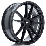 Cerchio in Lega JAPAN RACING JR21 20x8 ET20-40 5H con foratura su misura Gloss Black