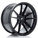 Cerchio in Lega JAPAN RACING JR21 20x11 ET15-45 5H con foratura su misura Gloss Black