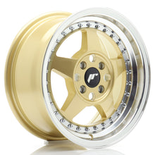 Load image into Gallery viewer, Cerchio in Lega JAPAN RACING JR6 15x7 ET35 4x100 Gold w/ Machined Lip