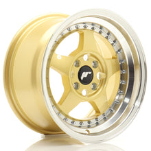 Load image into Gallery viewer, Cerchio in Lega JAPAN RACING JR6 15x8 ET25 4x100 Gold w/ Machined Lip