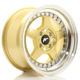 Cerchio in Lega JAPAN RACING JR6 15x8 ET25 4x100 Gold w/ Machined Lip