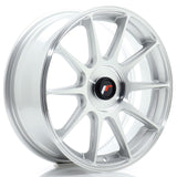 Cerchio in Lega JAPAN RACING JR11 17x7 ET20-38 con foratura su misura Silver Machined Face