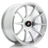 Cerchio in Lega JAPAN RACING JR11 17x8 ET20-35 con foratura su misura Silver Machined Face