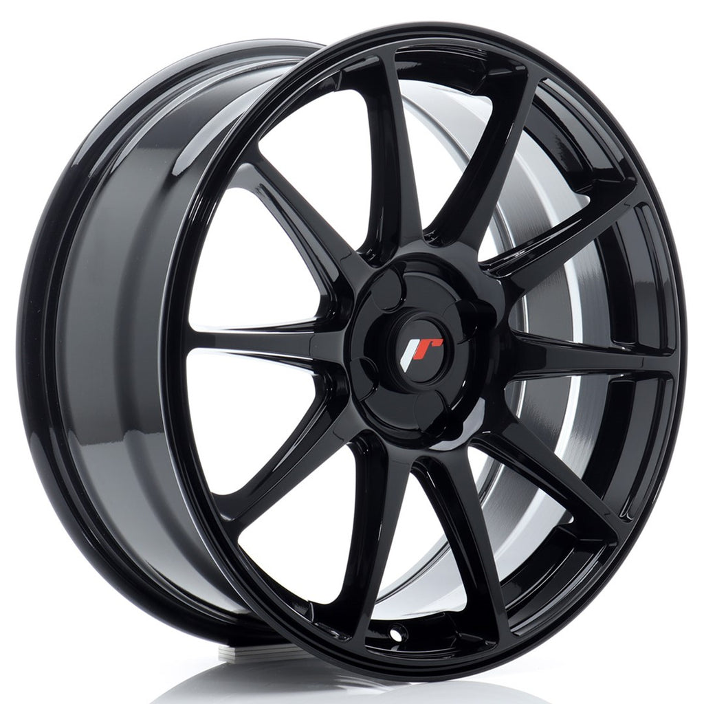 Cerchio in Lega JAPAN RACING JR11 18x7.5 ET20-40 4H con foratura su misura Gloss Black