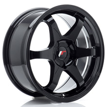 Carica l'immagine nel visualizzatore di Gallery, Cerchio in Lega JAPAN RACING JR3 17x8 ET20-35 5H con foratura su misura Gloss Black
