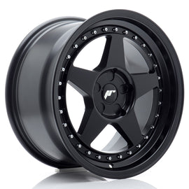 Cerchio in Lega JAPAN RACING JR6 17x9 ET20-35 5H con foratura su misura Matt Black