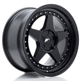 Cerchio in Lega JAPAN RACING JR6 17x9 ET20-35 5H con foratura su misura Matt Black