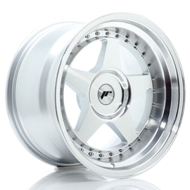 Cerchio in Lega JAPAN RACING JR6 17x10 ET0-20 con foratura su misura Silver Machined Face